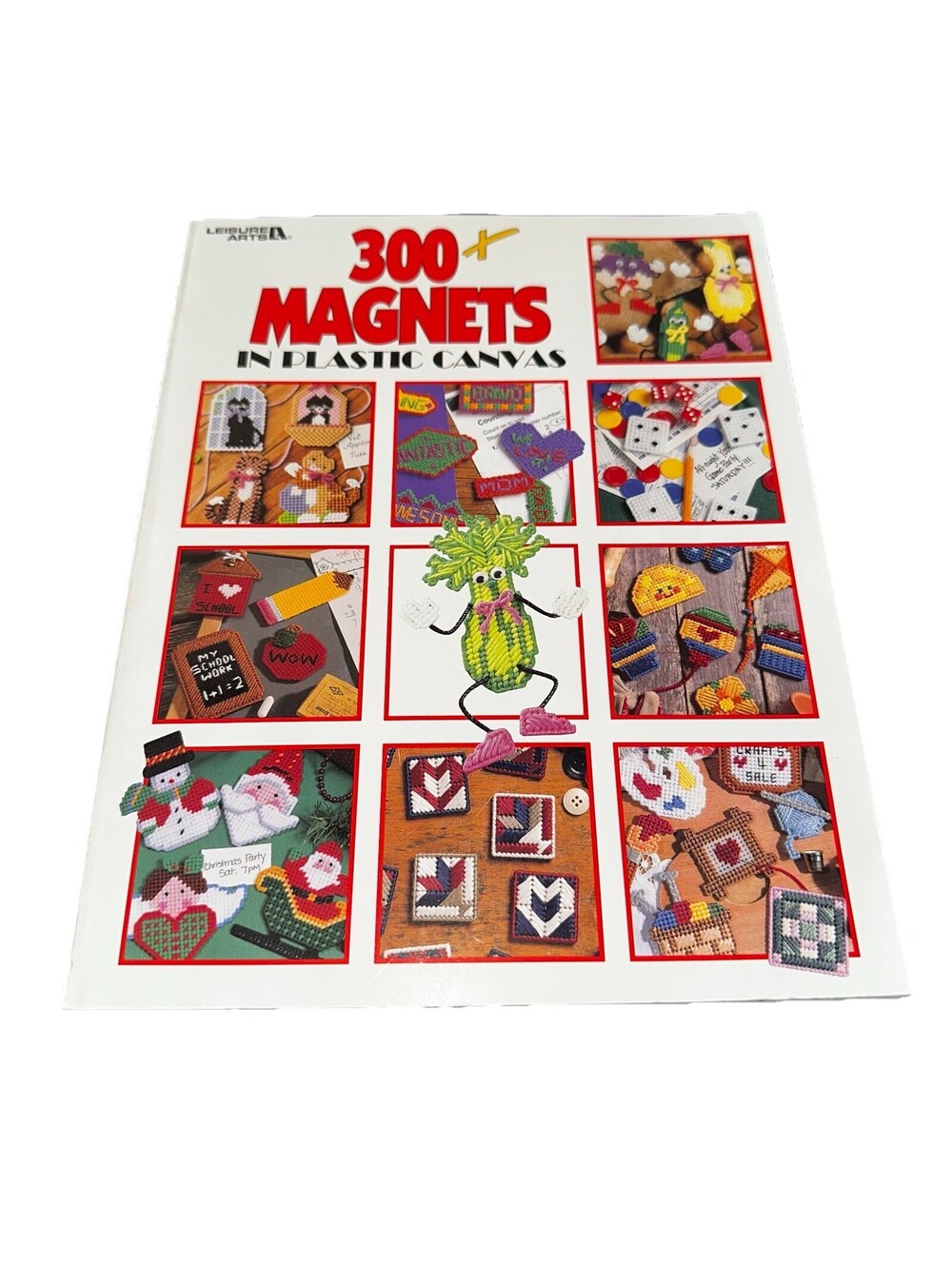 Leisure Arts 300+ Magnets In Plastic Canvas Instruction Book Very Good Condition
